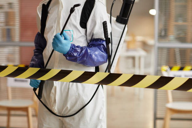 Professional Biohazard Cleanup technician working in New Suffolk, NY